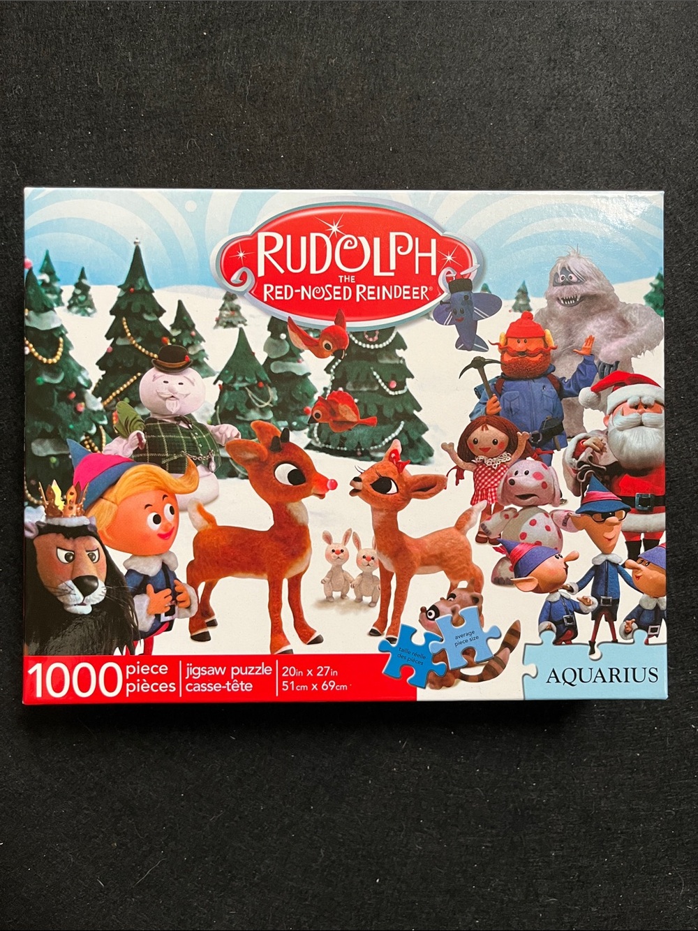 Aquarius Rudolph the Red-Nosed Reindeer 1000 Piece Christmas Puzzle Complete